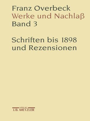 cover image of Franz Overbeck
